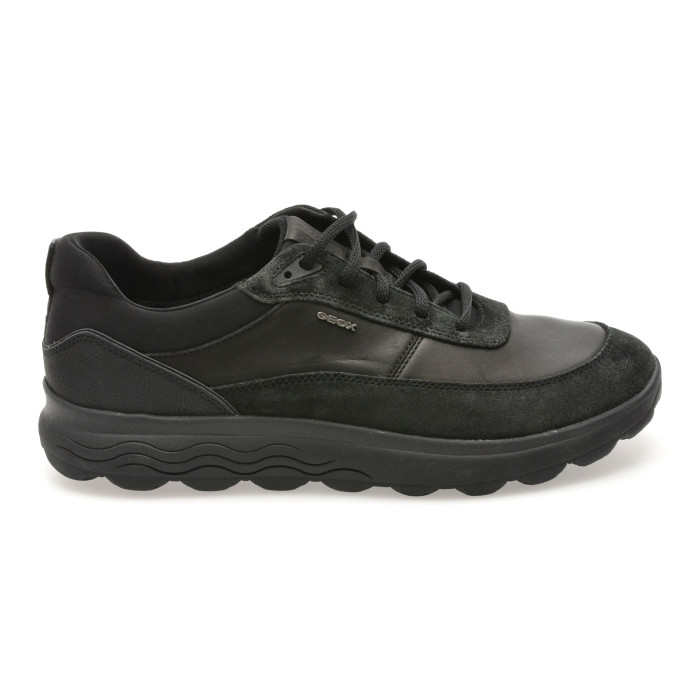 Pantofi sport GEOX negri, U16BYE, din piele naturala