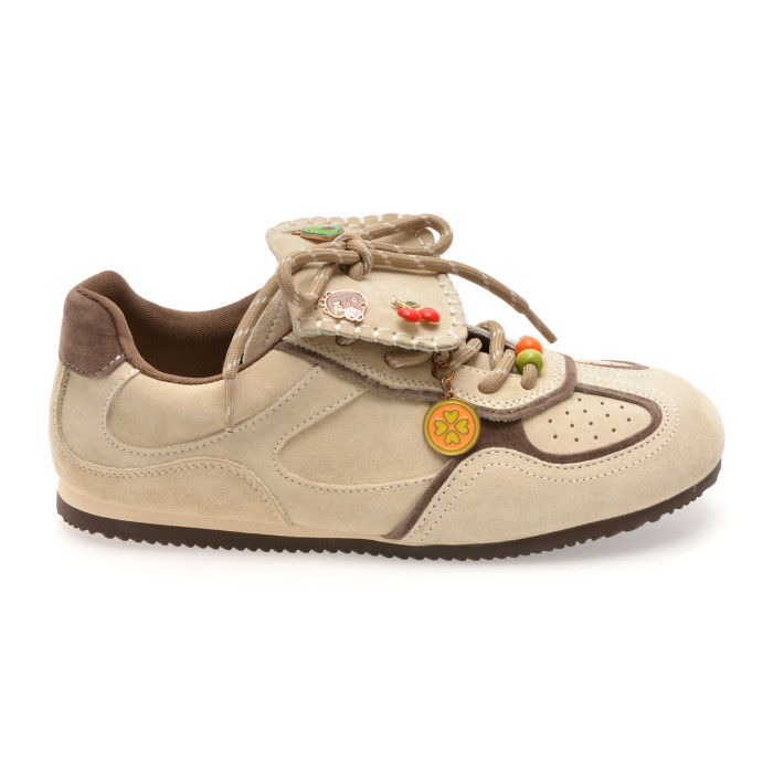 Pantofi sport GRYXX bej, A903, din nabuc