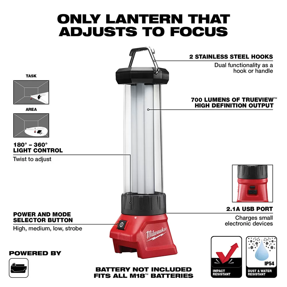 Milwaukee 2363-20 M18 18V Led Lantern/Flood Light - Bare Tool