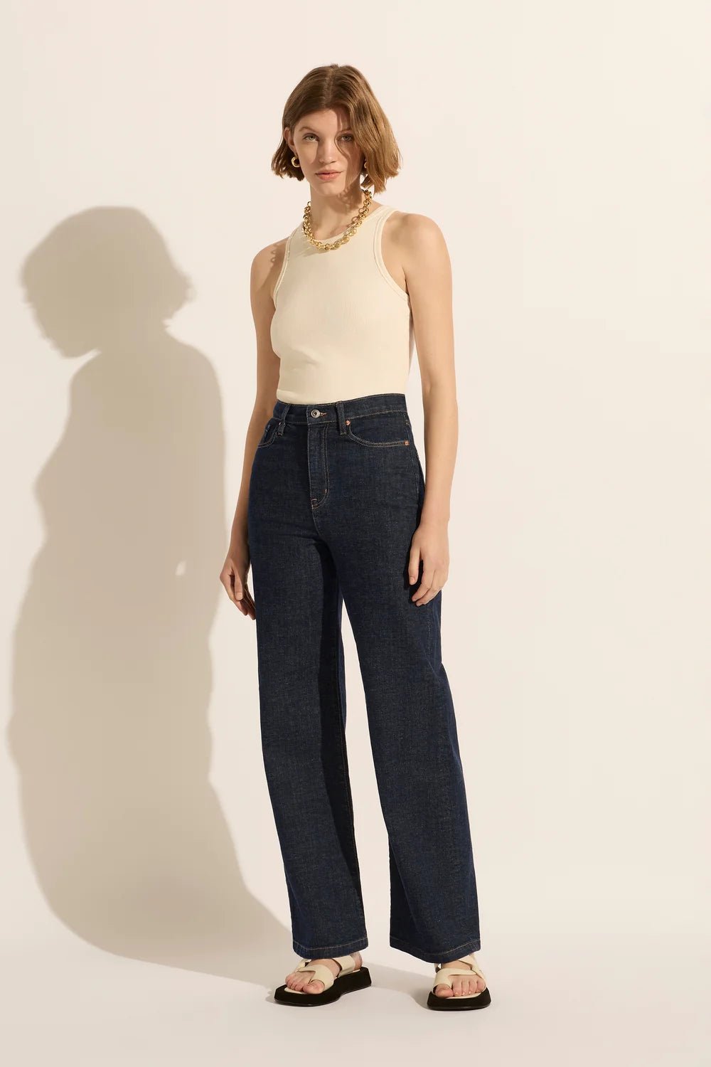 Retro Curve Flare Jeans