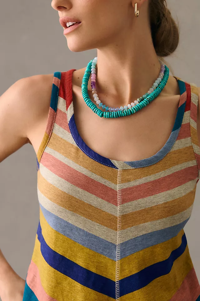 Chevron Lounge Dress GREY MOTIF