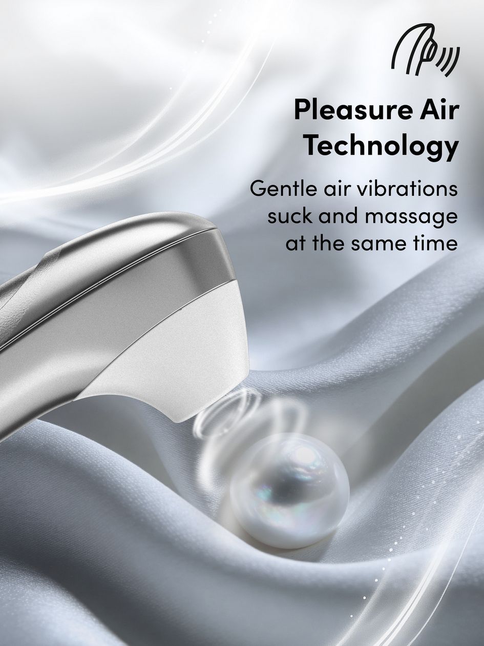 Womanizer Pro Silver Grey Rechargeable Clitoral Suction Stimulator