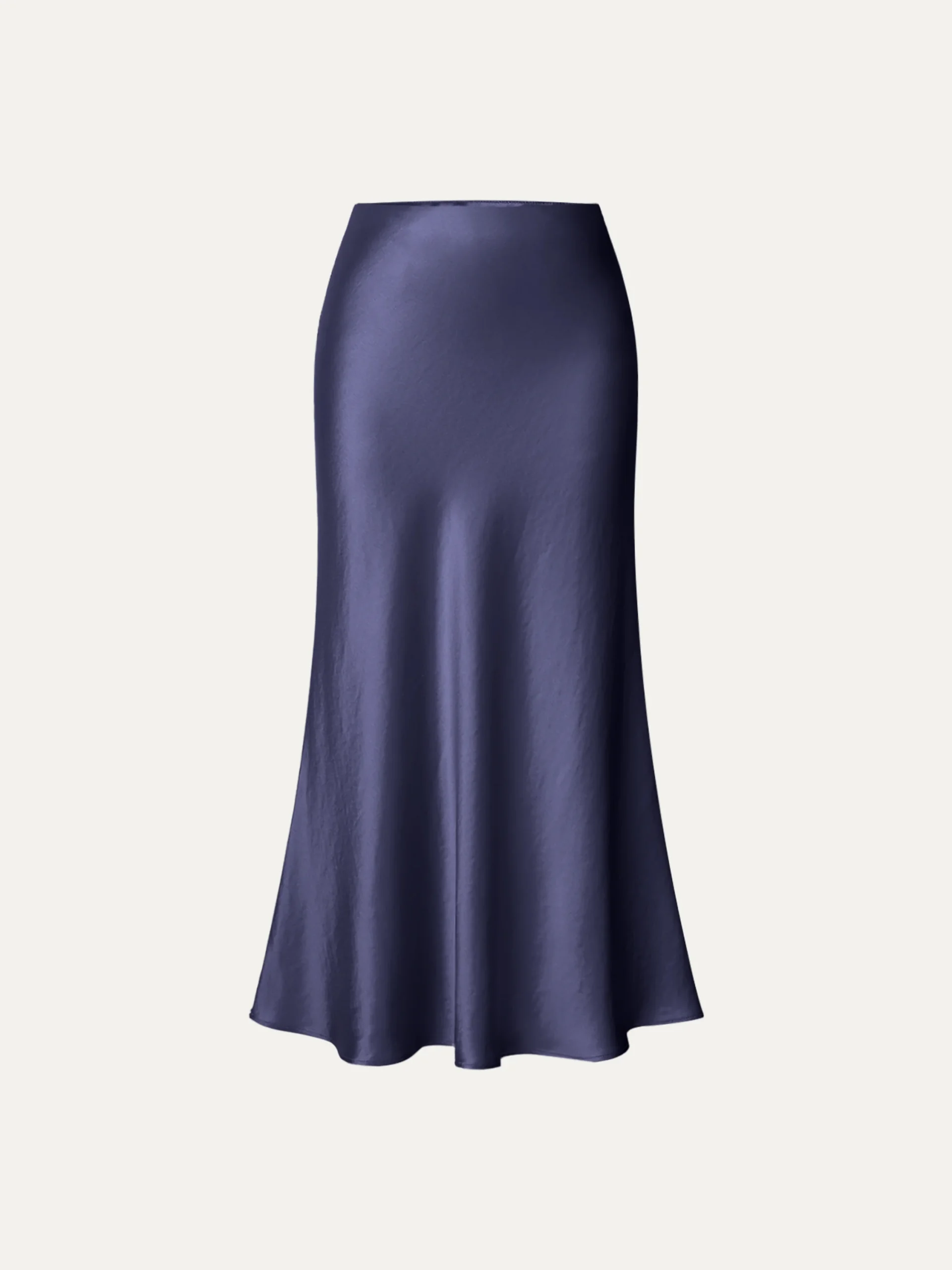 Silk-Like Bias-Cut Slip Skirt