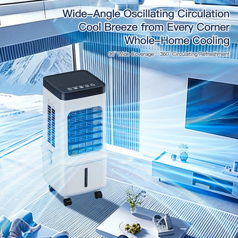 Foreign Trade Cooling Fan Air Conditioner Fan Household Refrigeration Small Mobile Water-Cooled Air Conditioning Fan Cross-Border Air Cooler