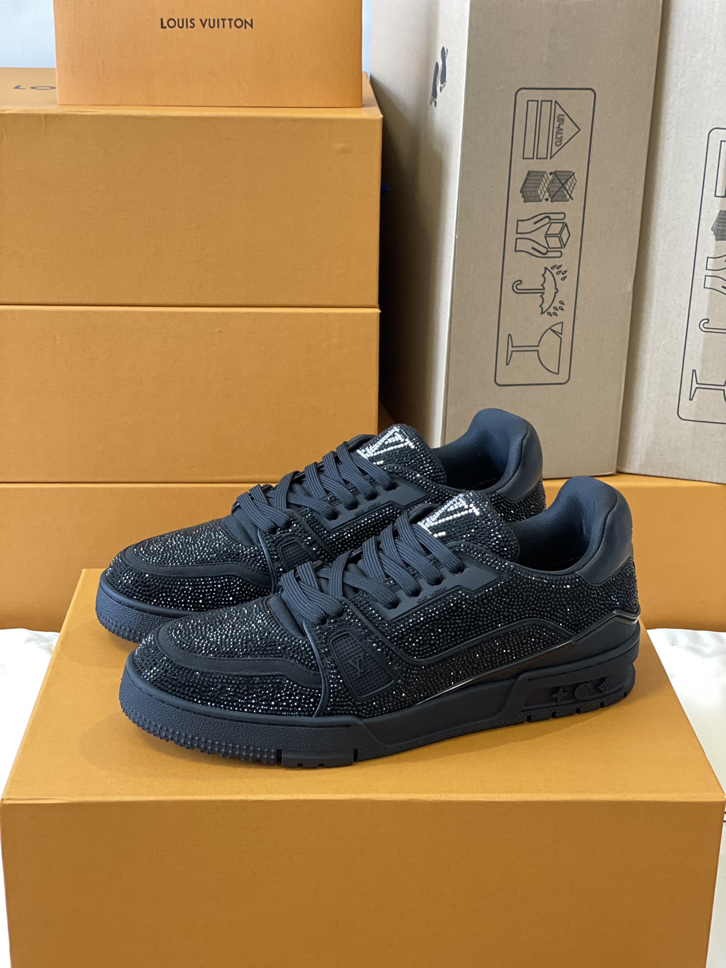 Louis Vuitton LV Trainer Diamond Sneaker Size 36-46