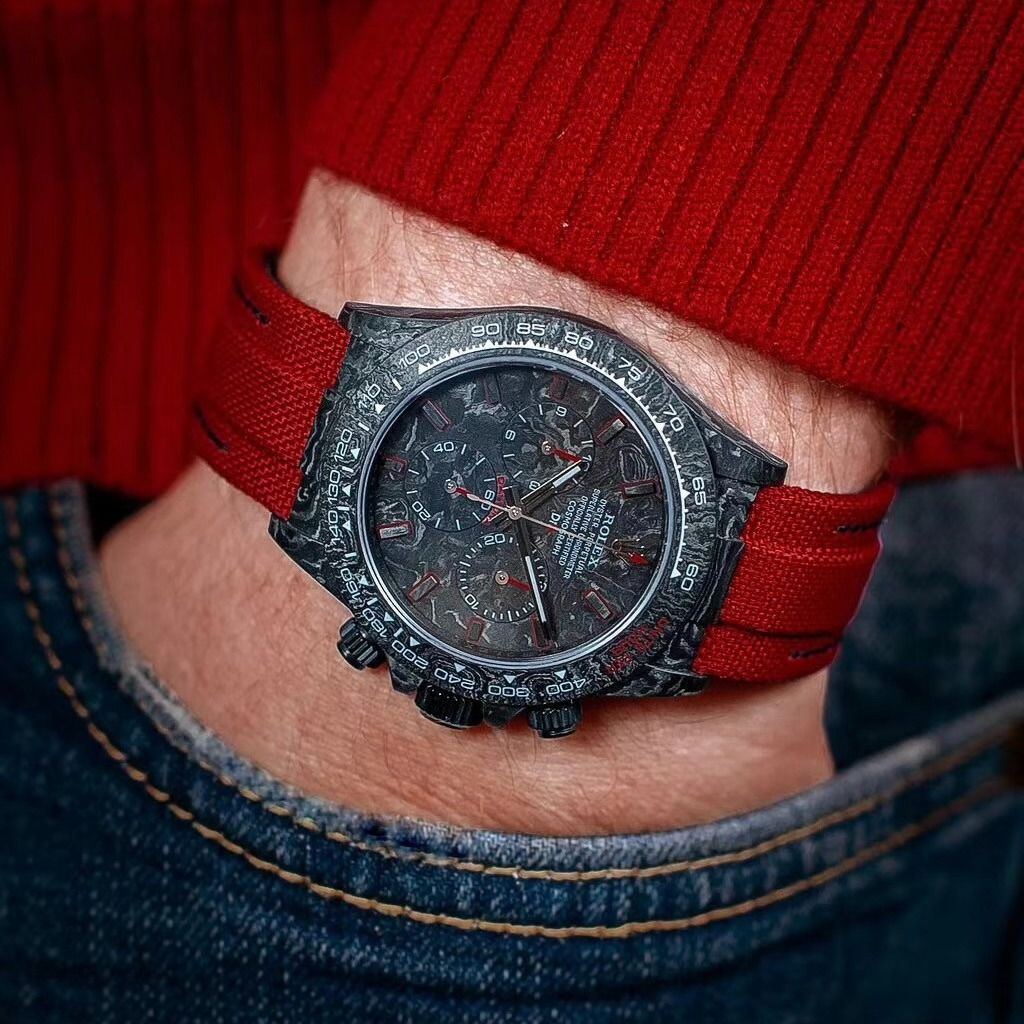Rolex DiW NTPT Carbon Daytona RED EDITION UNIQUE Piece