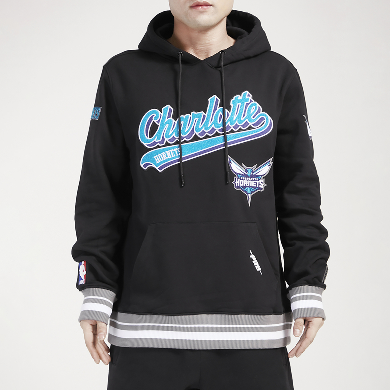 Pro Standard Hornets Script Fleece P/O Hoodie