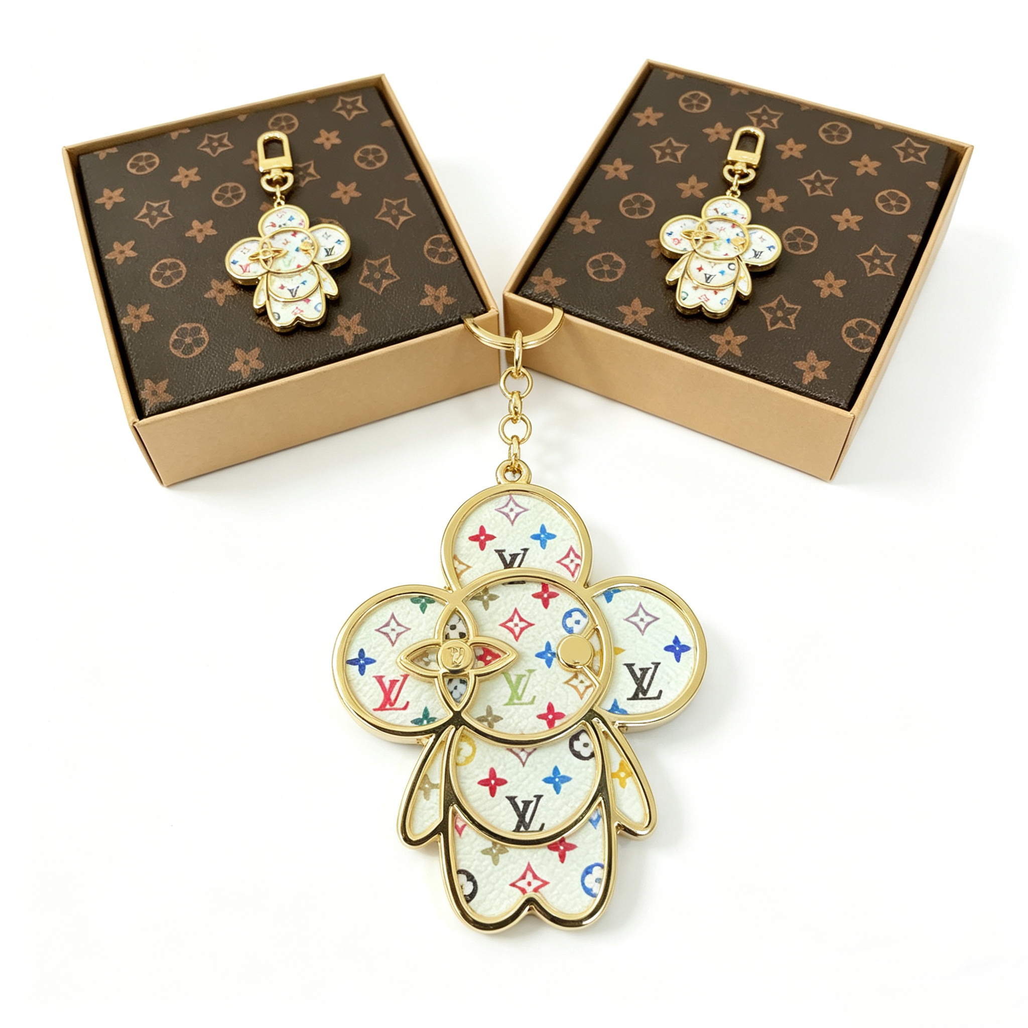 L—Metal Doll Keychain Bag Charm