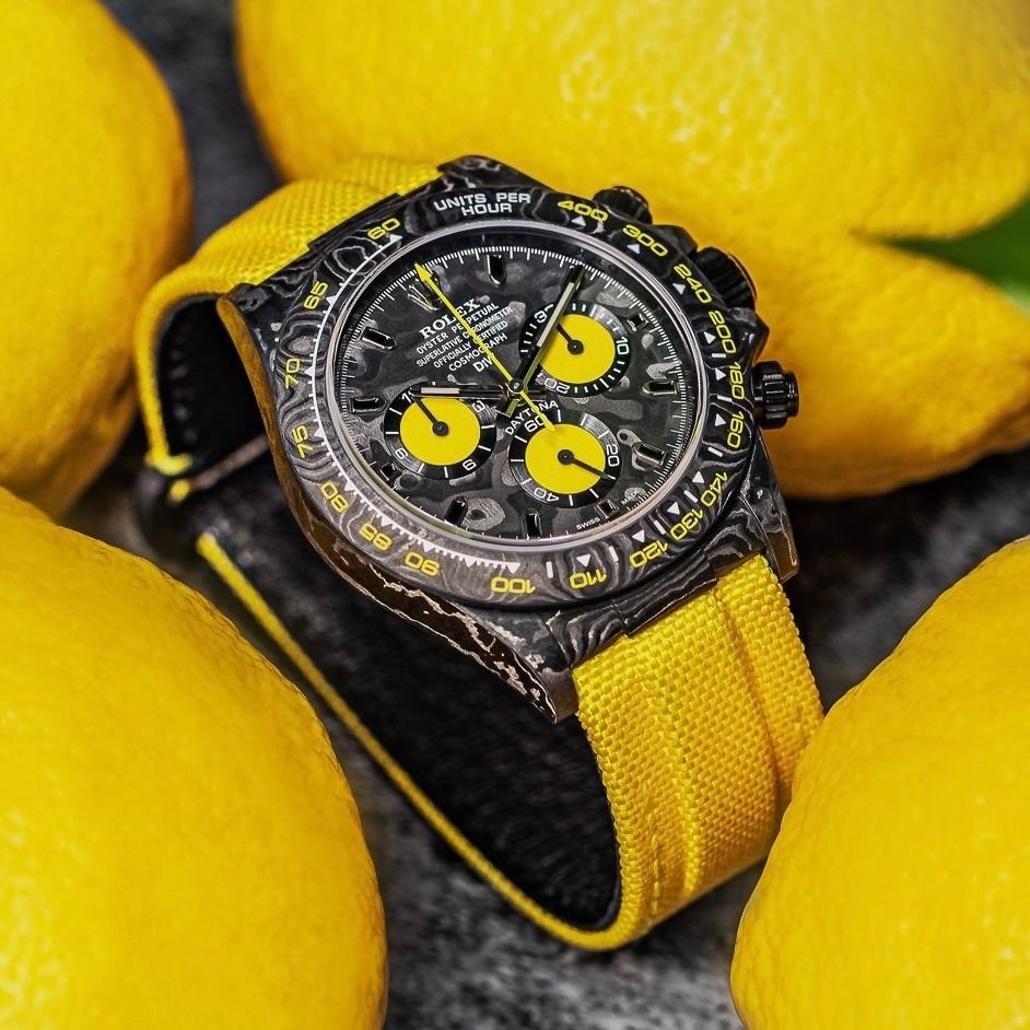 Rolex Daytona DiW NTPT Carbon 46490 Lemon Edition
