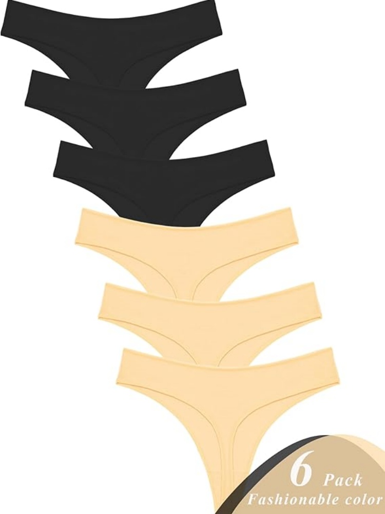 VALENTINIANA Underwear for Women Pack Breathable Thongs