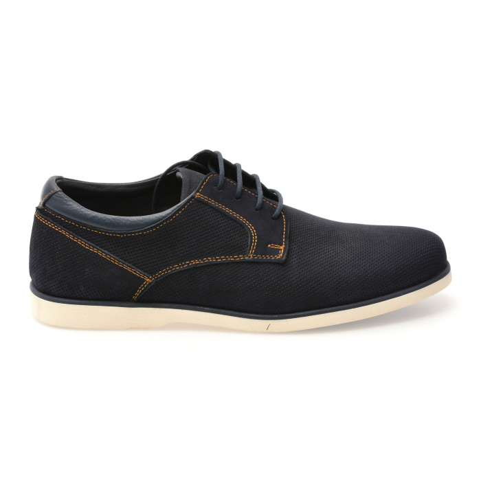 Pantofi OTTER bleumarin, 1099, din nabuc