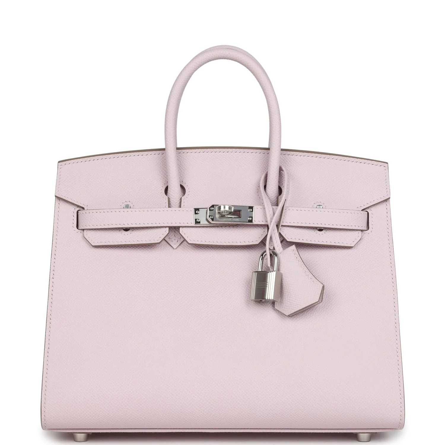 Hermes Birkin Sellier 25 Mauve Pale Epsom Palladium Hardware
