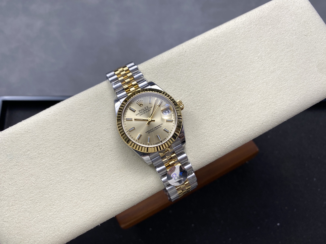 Rolex Datejust 36MM 126233 0015 Champagne Index Dial Fluted Bezel Unisex Replica Watch
