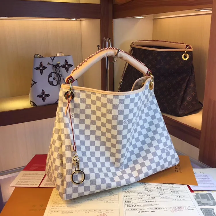 Louis Vuitton Artsy Mm M44869 White/Brown