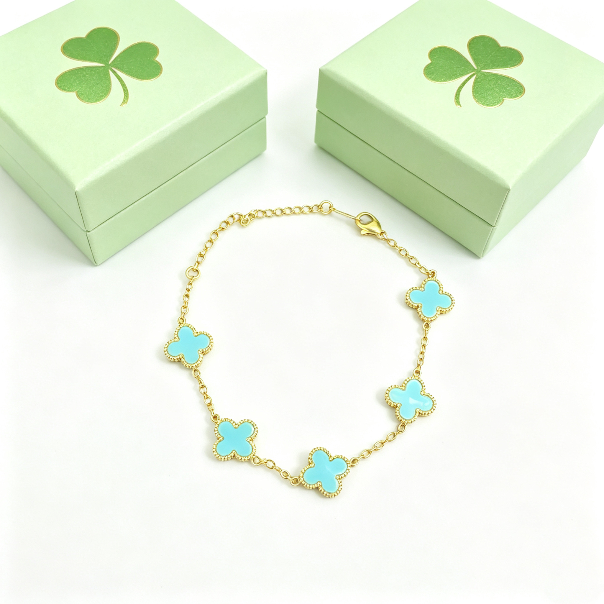 S—Five-Row Metal Bracelet