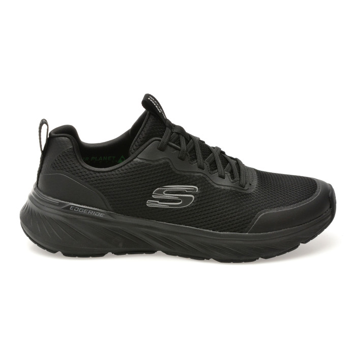 Pantofi sport SKECHERS negri, EDGERIDE, din material textil