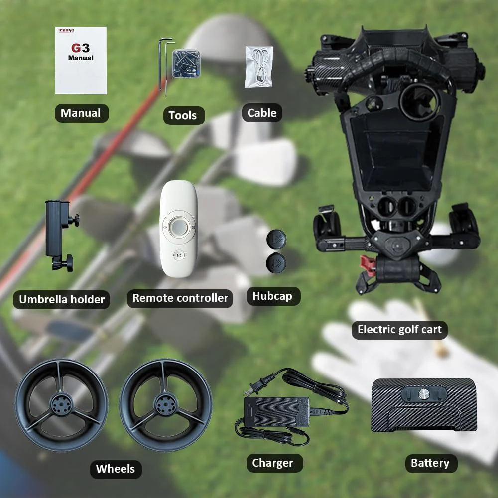 ⏰Liquidation Sale⛳Electric Auto Follow Golf Cart