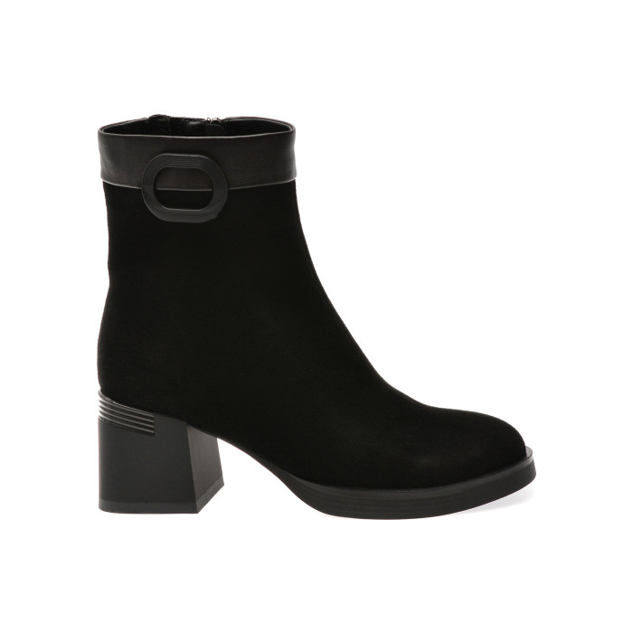 Ghete FLAVIA PASSINI negre, RT5740, din piele intoarsa