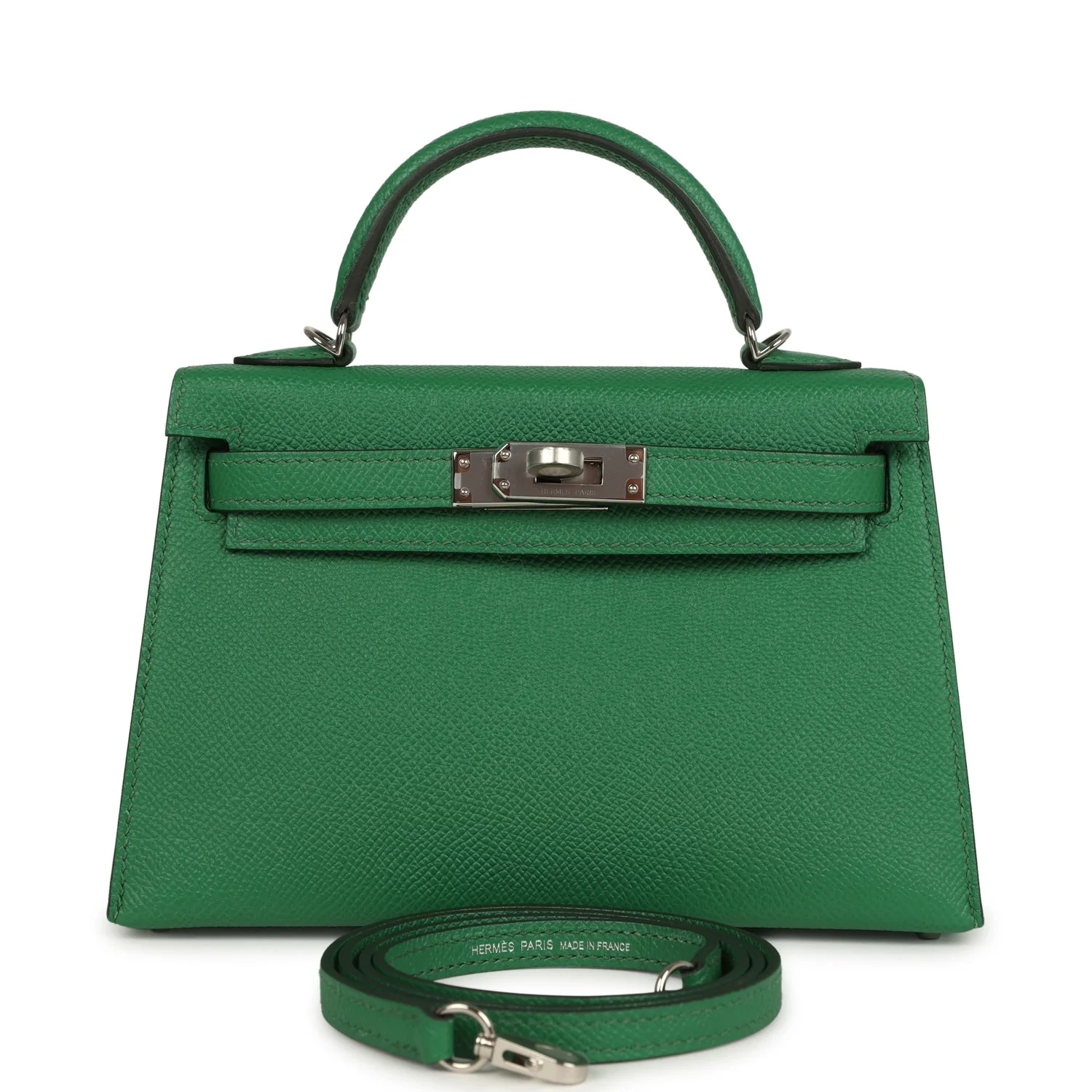 Hermes Kelly Sellier 20 Cactus Verso Epsom Palladium Hardware
