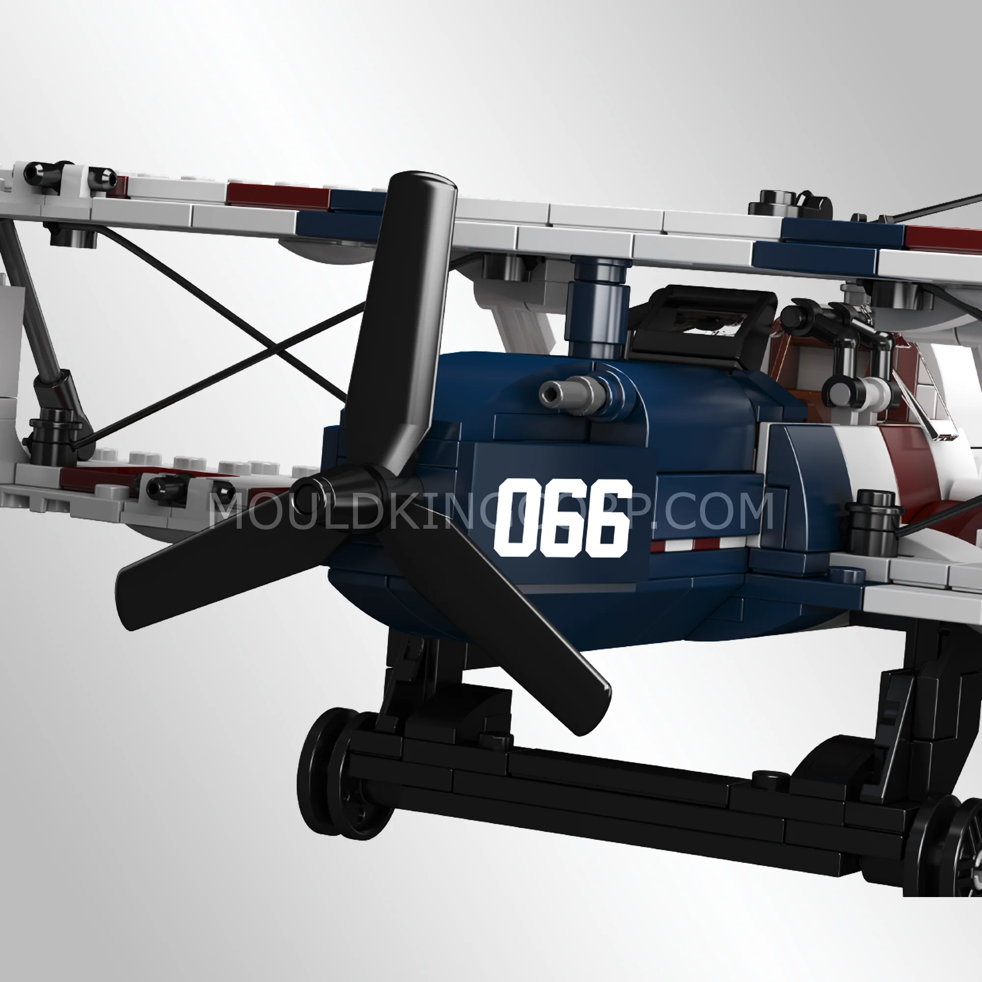 Mould King 24066 American Racing Biplane Building Set | 540 Pcs