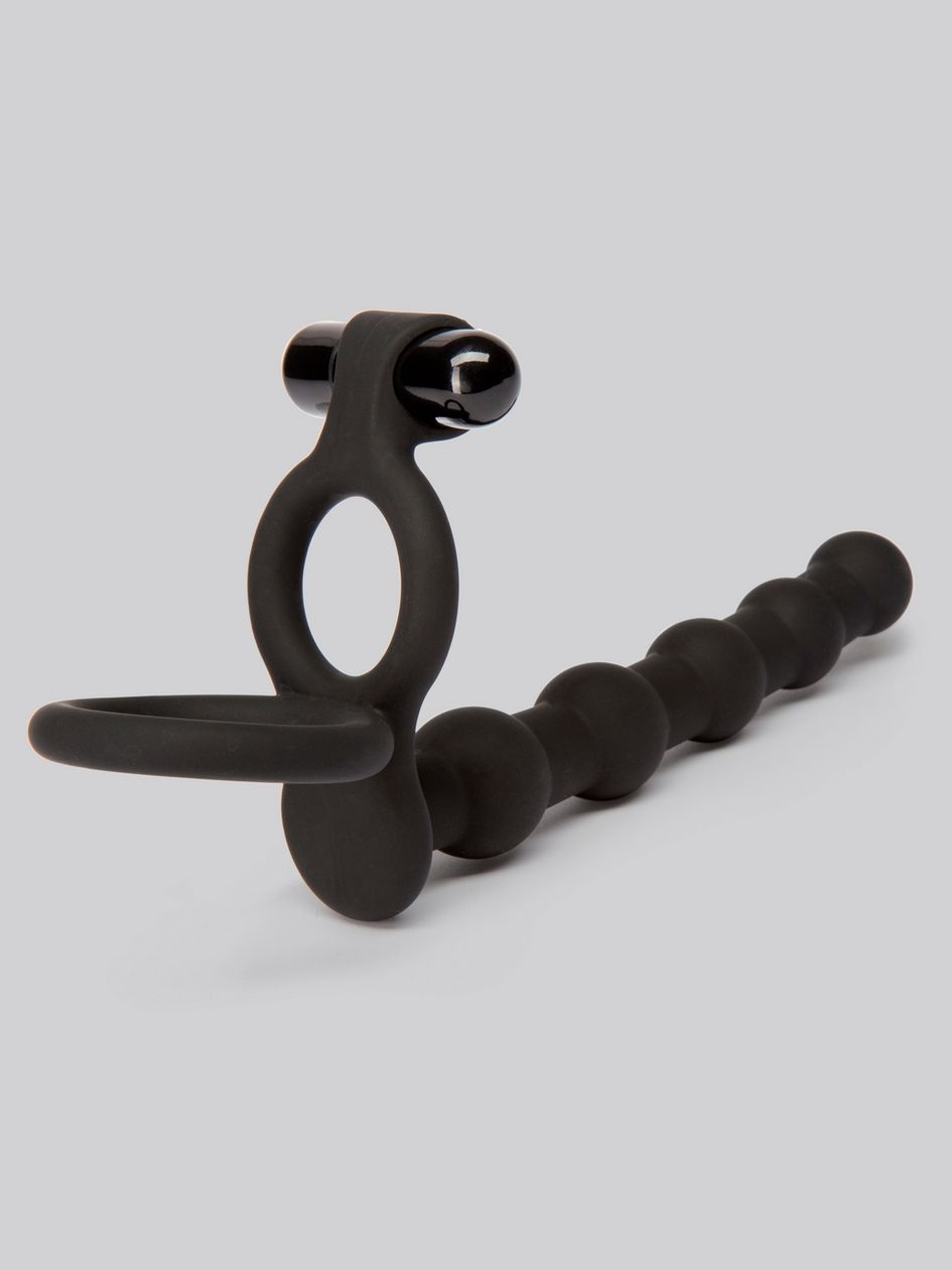 Lovehoney Double Fun Beaded Vibrating Double Penetration Strap-On