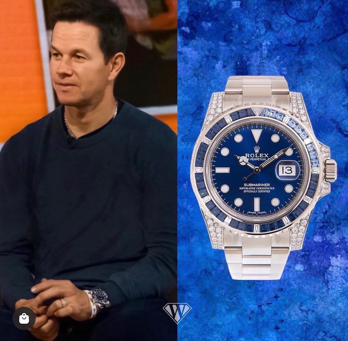 Rolex Submariner Date 18K White Gold Diamonds 116659 SABR
