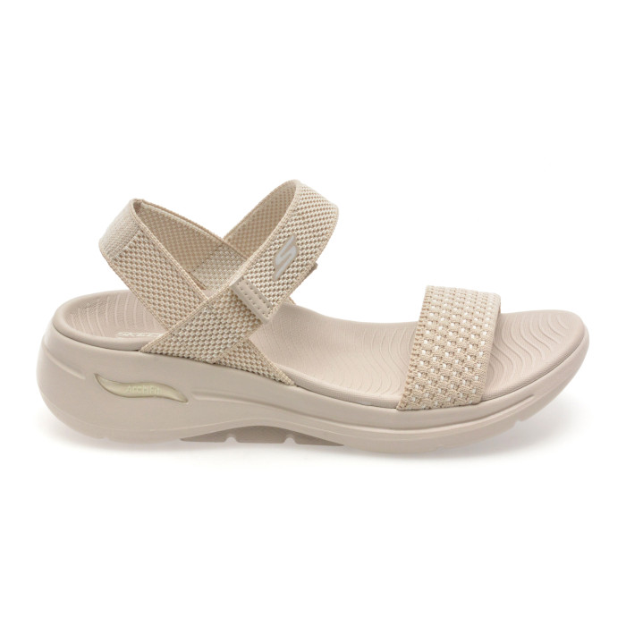 Sandale SKECHERS gri, KZGO WALK ARCH FIT, din material textil