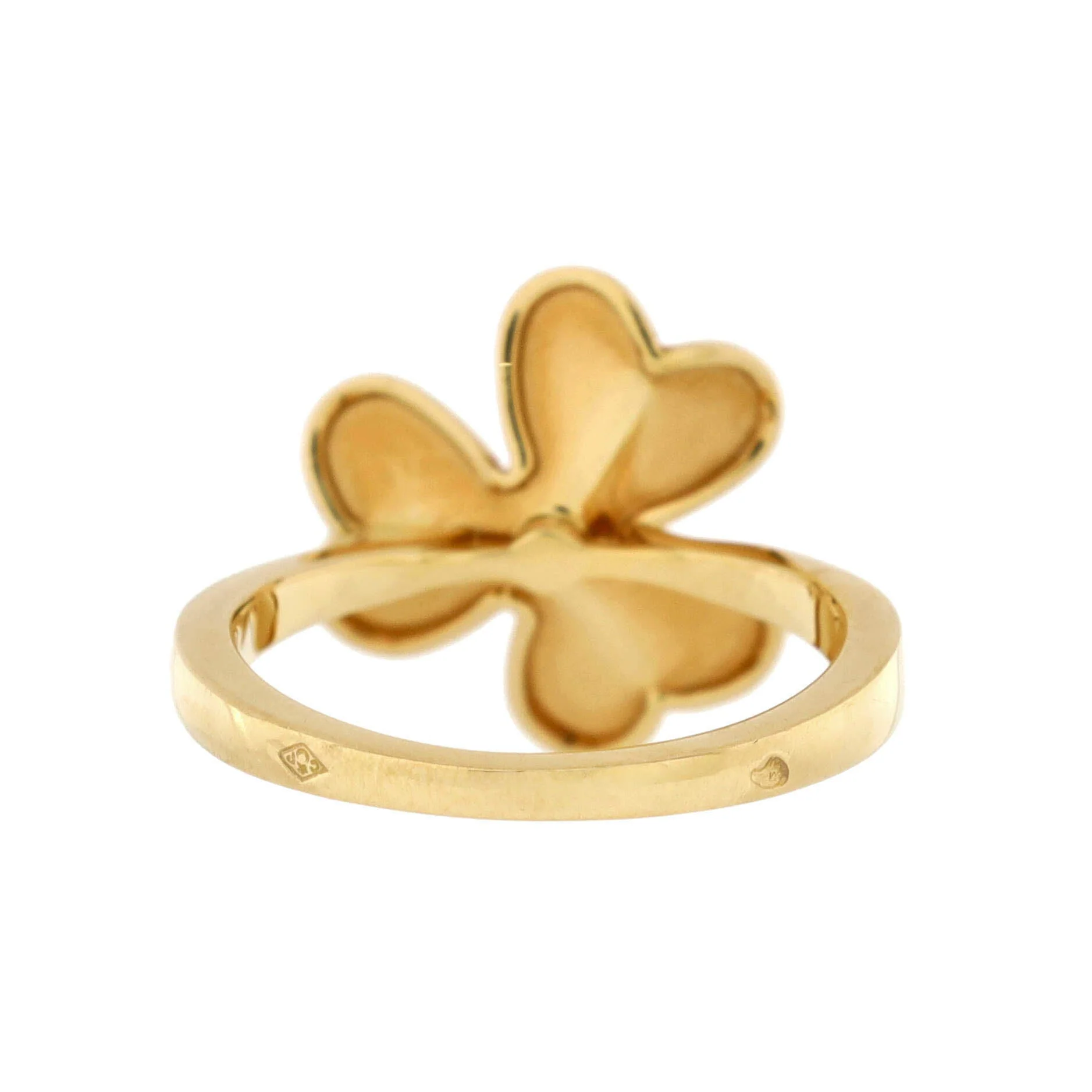 Frivole 1 Flower Ring 18K Yellow Gold with Diamond Small