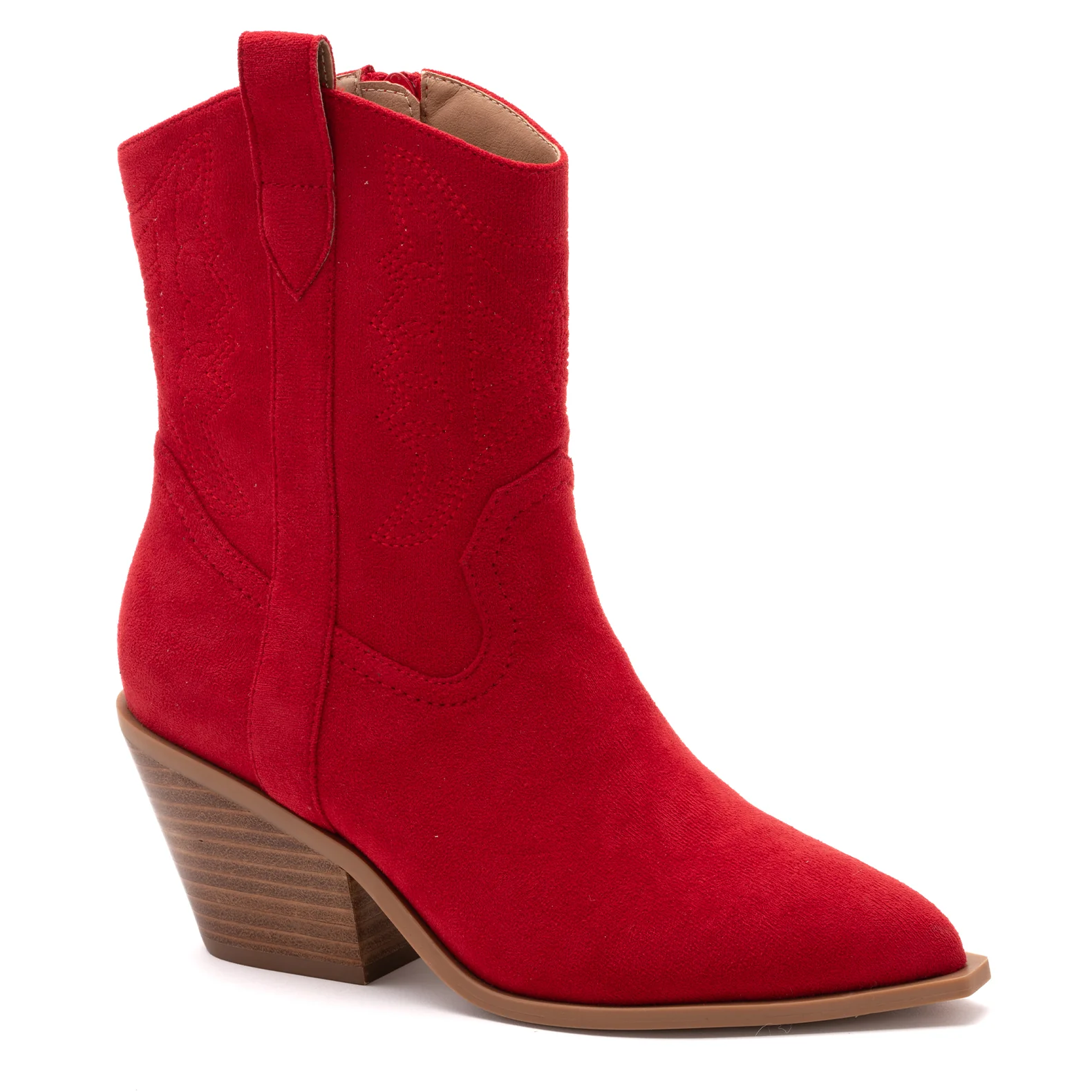 Rowdy Boots 鈥?Red Suede
