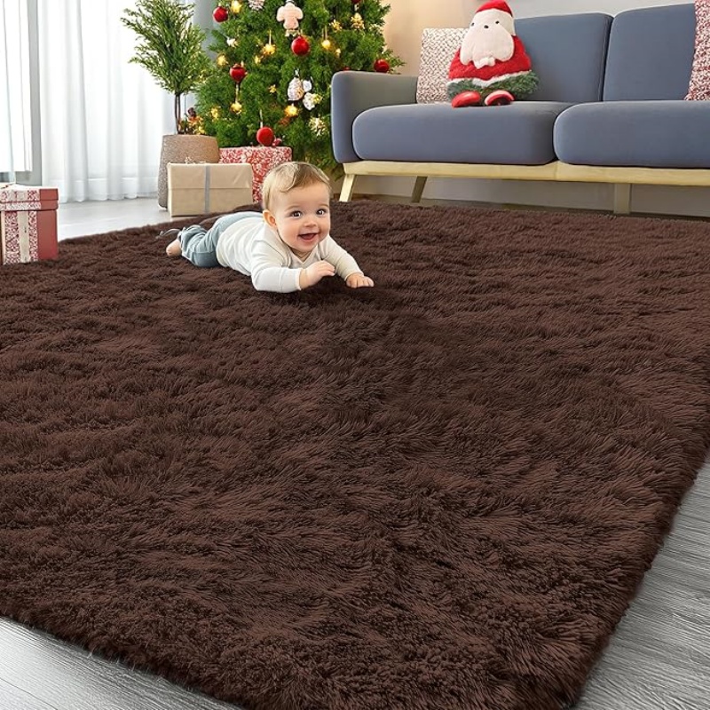 6x9 Machine Washable Large Area Rugs for Living Room, Bedroom