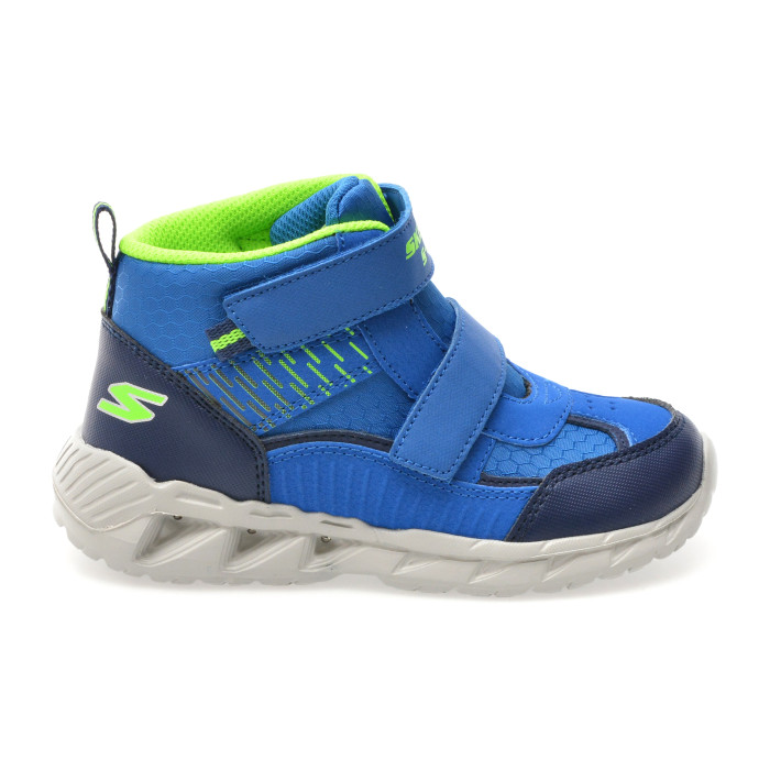 Ghete SKECHERS albastre, MAGNA-LIGHTS, din material textil