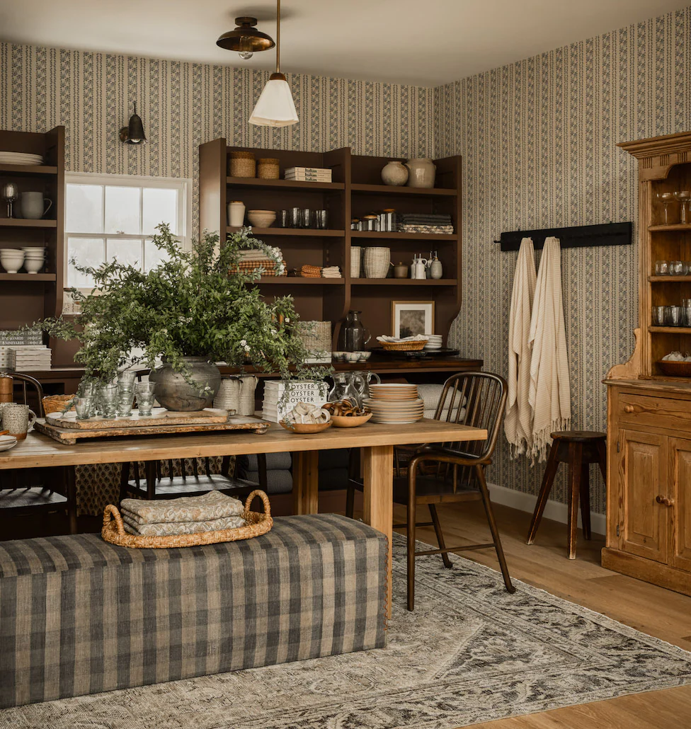 Marisol Stripe Grasscloth Wallpaper