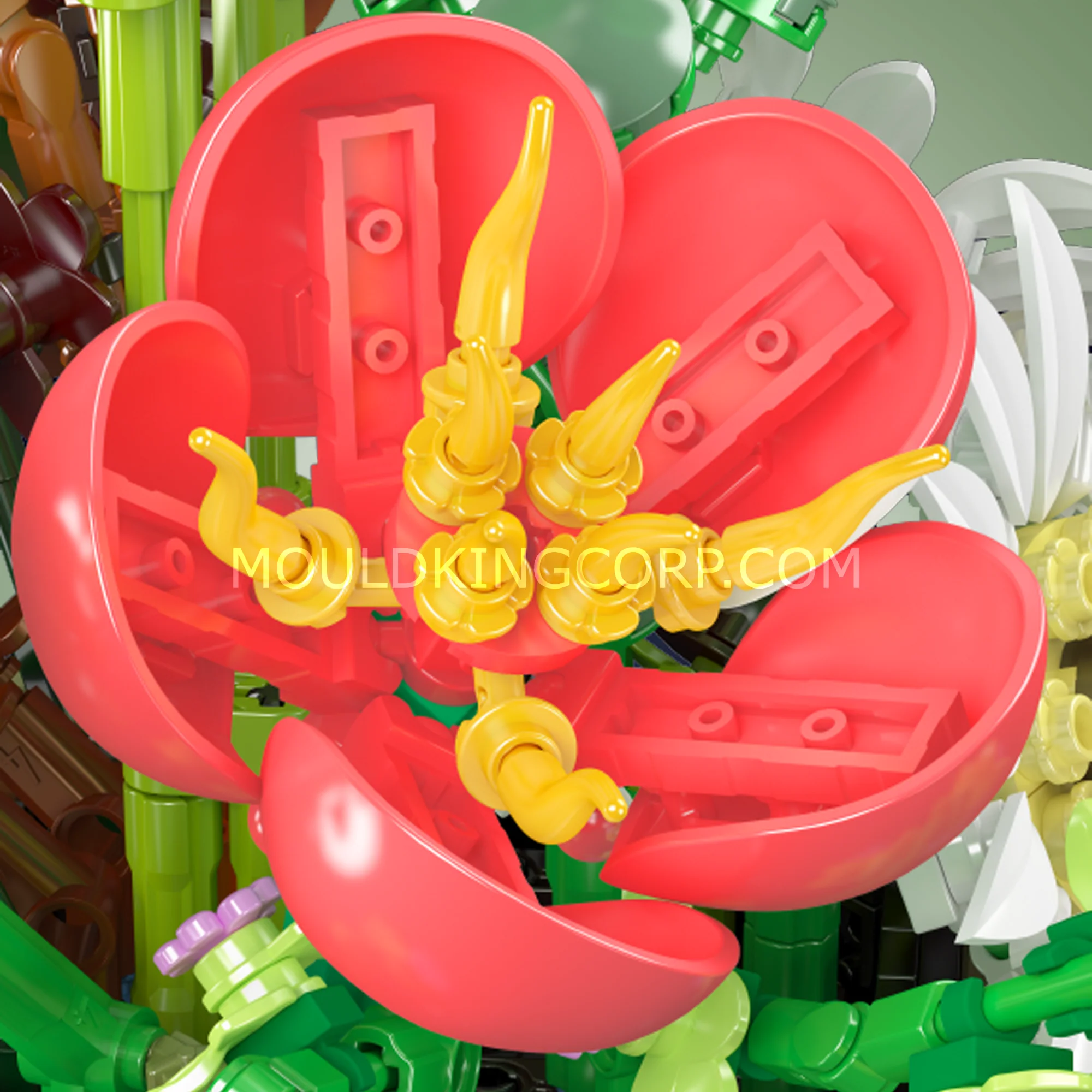 Mould King 24107 Daisy Flower Pot Botanical Building Set |  1,157 Pcs