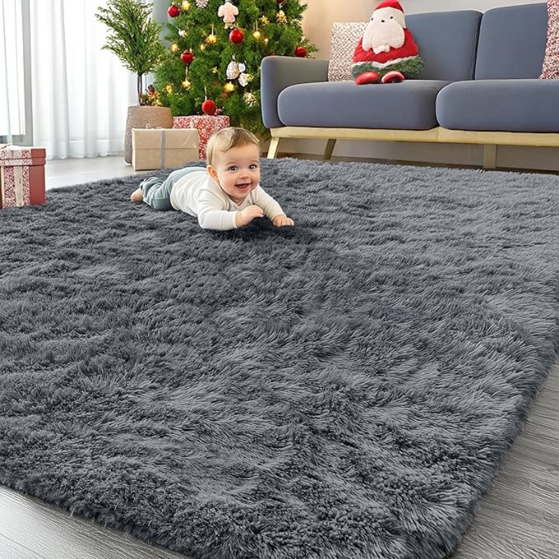 6x9 Machine Washable Large Area Rugs for Living Room, Bedroom