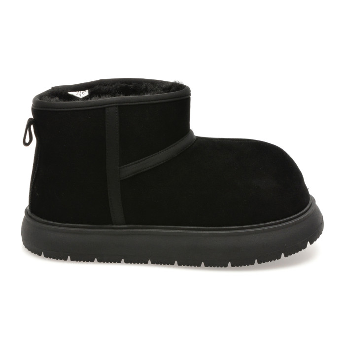 Ghete GRYXX negre, 3010, din piele intoarsa
