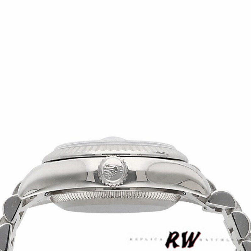 Rolex Datejust 179179 Blue Diamond Dial Fluted Bezel 26MM Lady Replica Watch