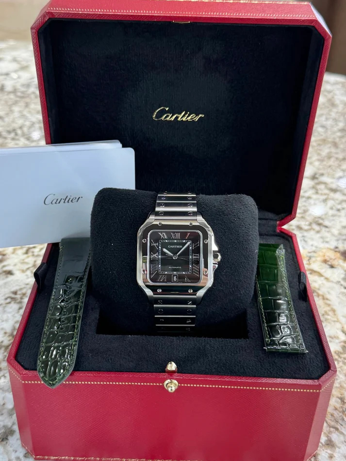 Cartier Santos Large Green