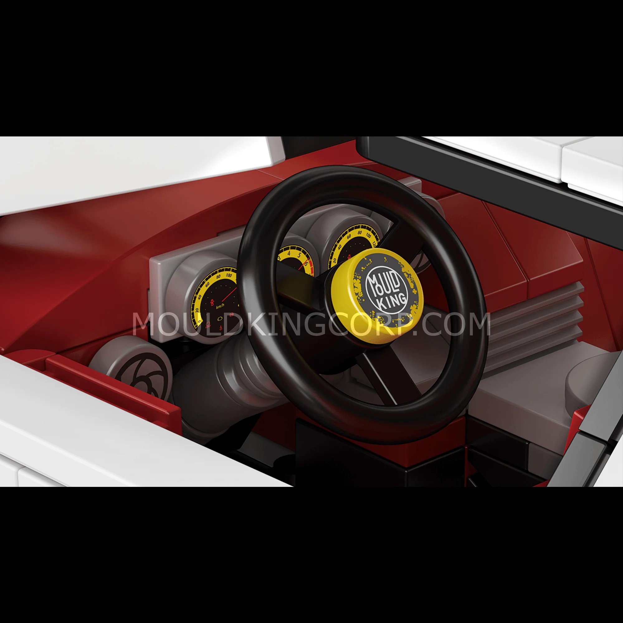 MOULD KING 10045 80S Italian Bull Coutach Sports Car Building Set | 1,495 PCS