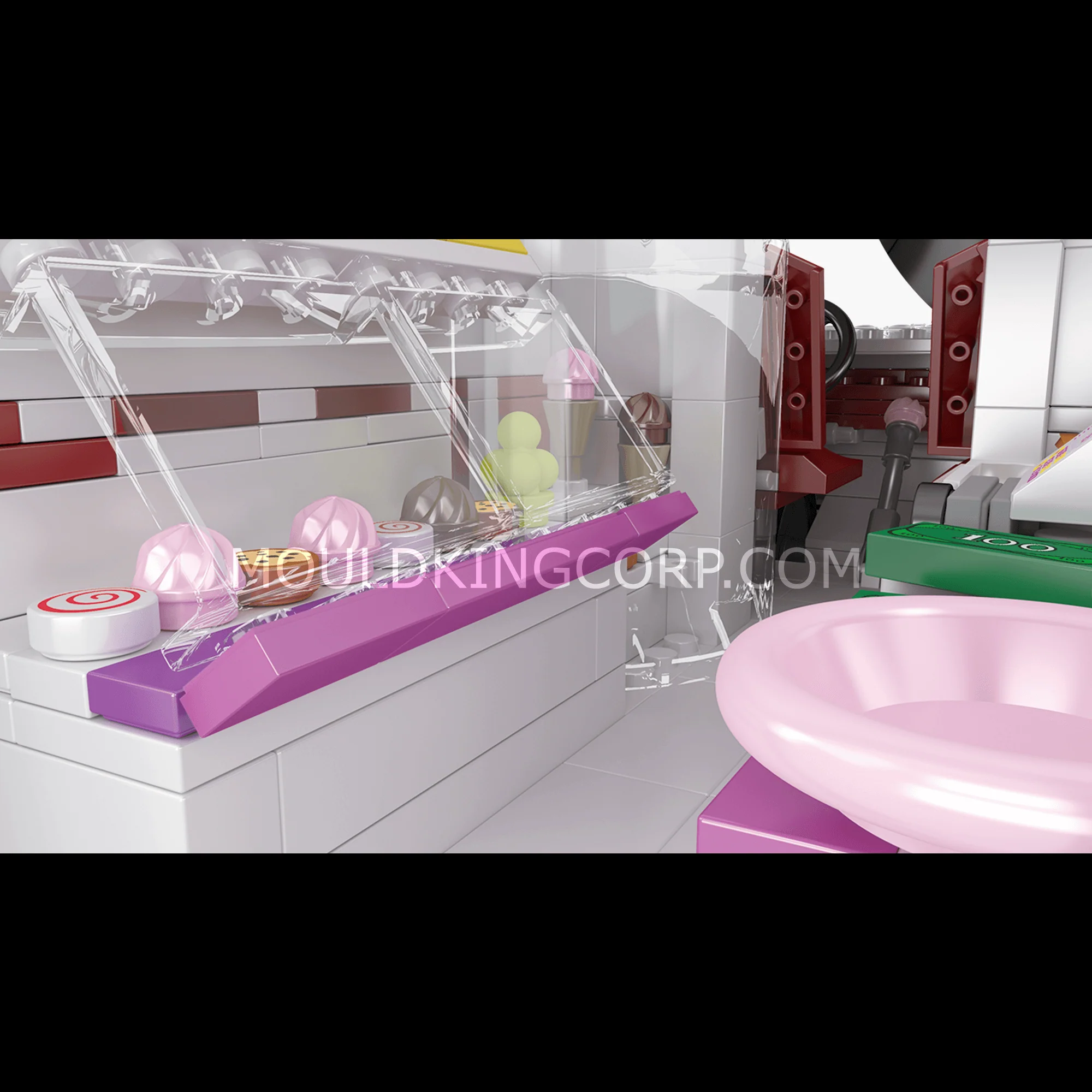 Mould King 10039 Ice Cream Truck Building Model Set | 1,078 PCS