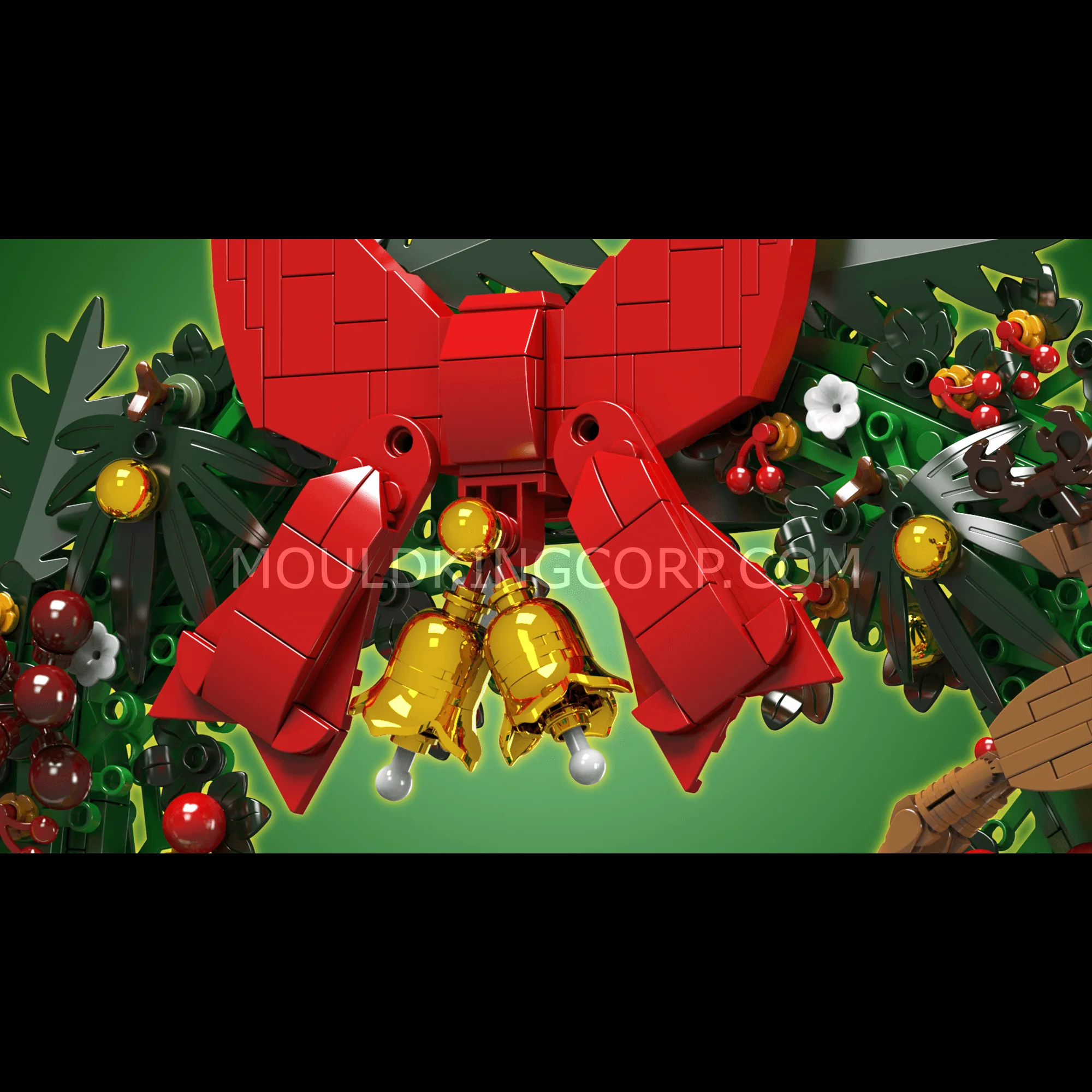 Mould King 10073 Christmas Eucalyptus Wreath Building Set | 1,002 PCS