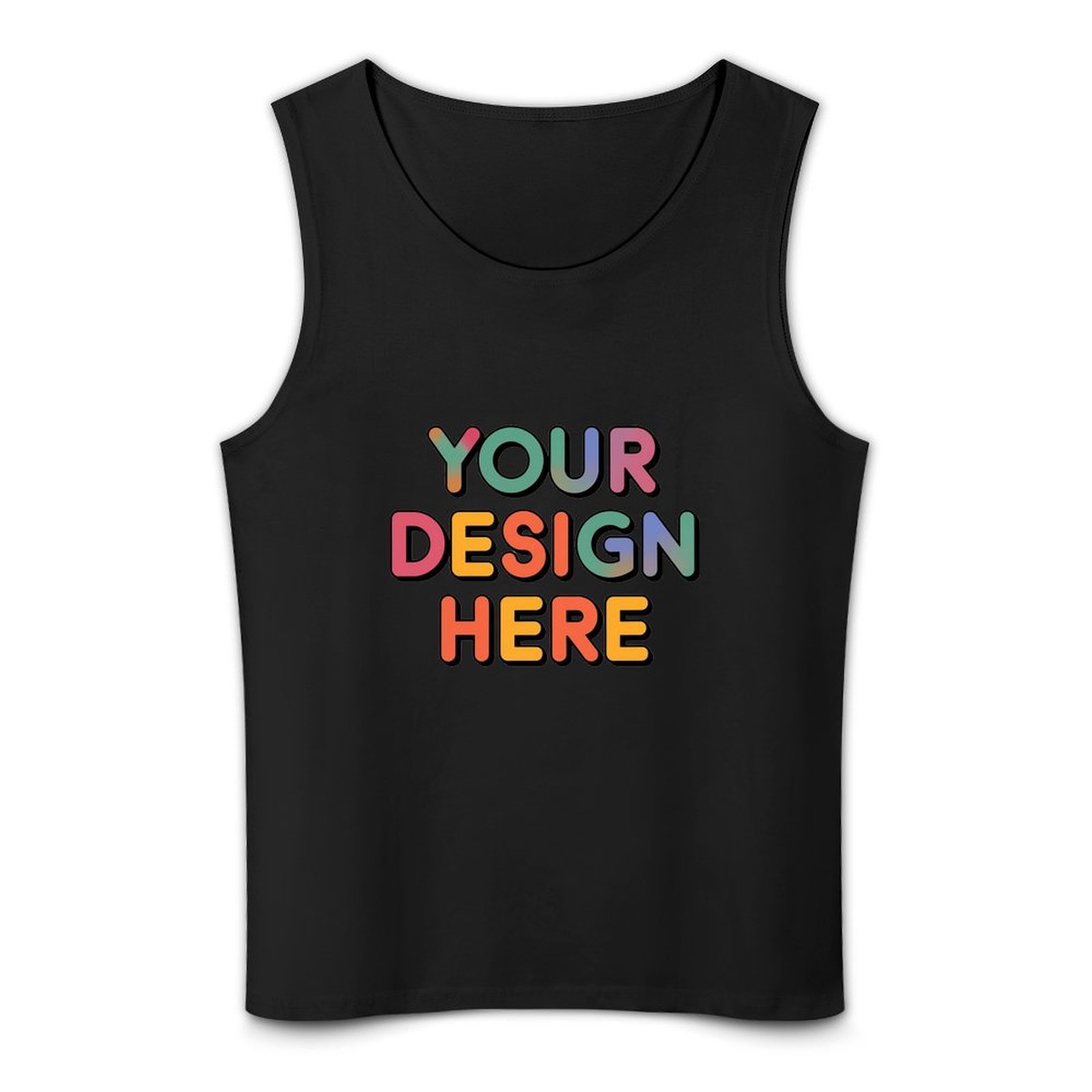 Personalized Custom Men’s 100% Cotton Sleeveless Vest