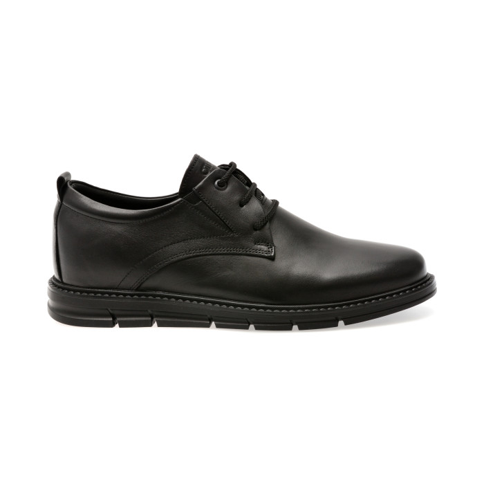 Pantofi eleganti OTTER negri, TTR1, din piele naturala