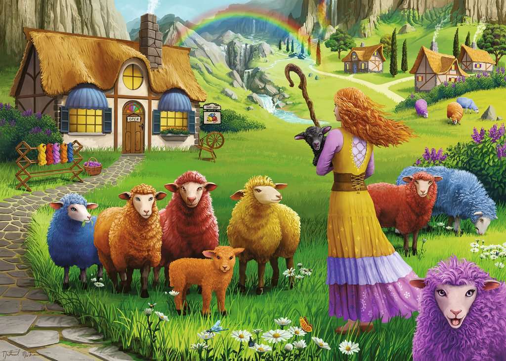 The Happy Sheep Yarn Shop 1000 Piece Puzzle