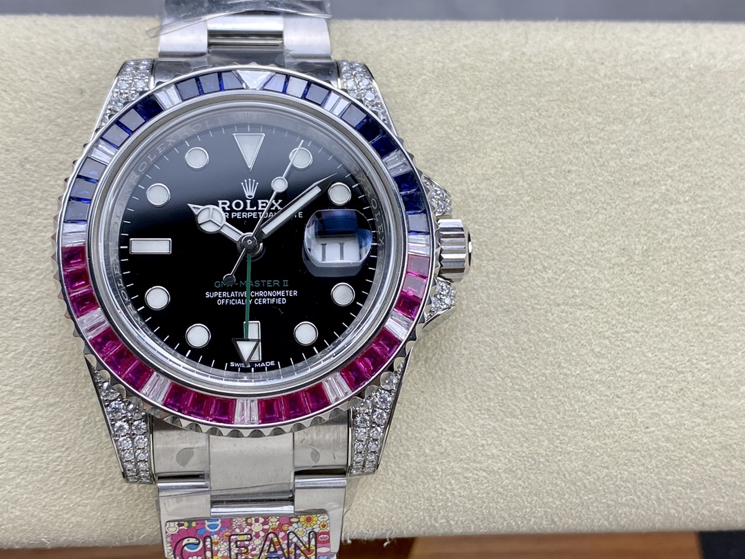 Rolex GMT Master II 116759SA Black Dial 40mm Mens Replica Watch