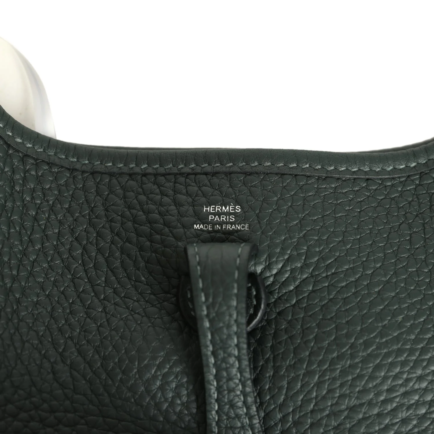 Hermes Evelyne TPM Vert Fonce Clemence Palladium Hardware