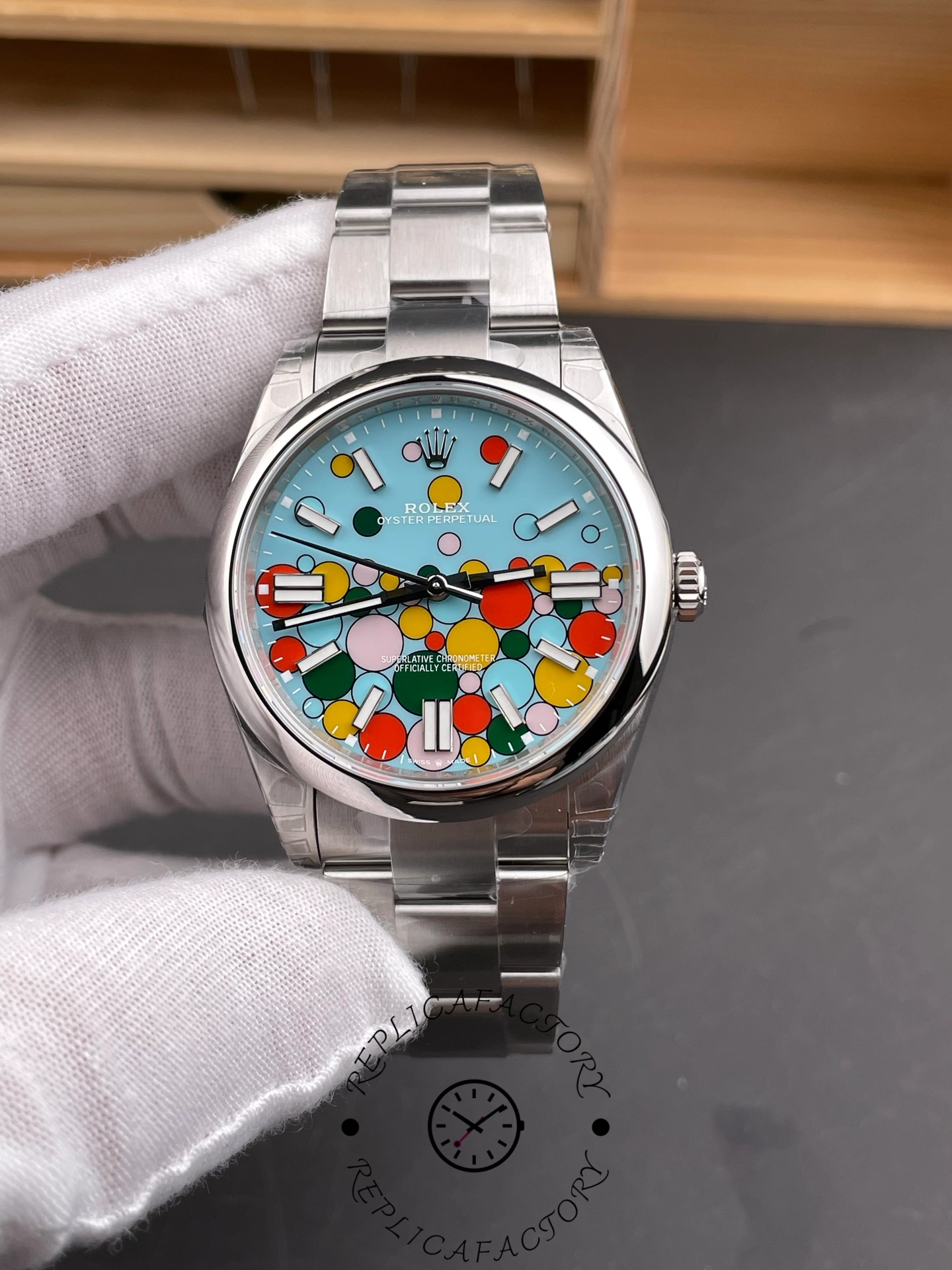 Rolex Oyster Perpetual 41mm Blue Dial Stainless Steel m124300-0008