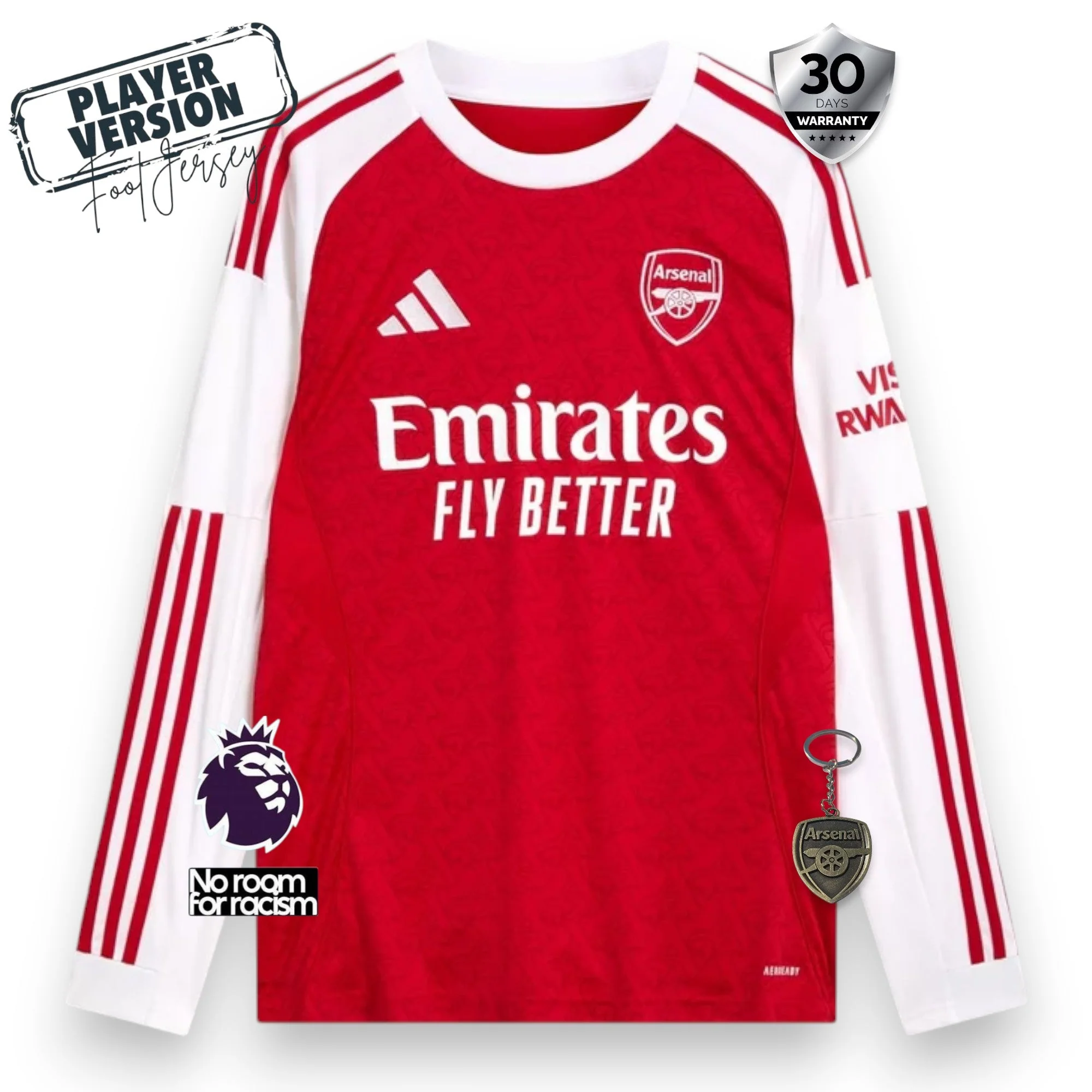 Arsenal Player Home Jersey 2025/26 Long Sleeve