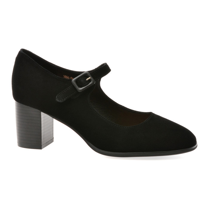 Pantofi eleganti FLAVIA PASSINI negri, 58865, din piele intoarsa