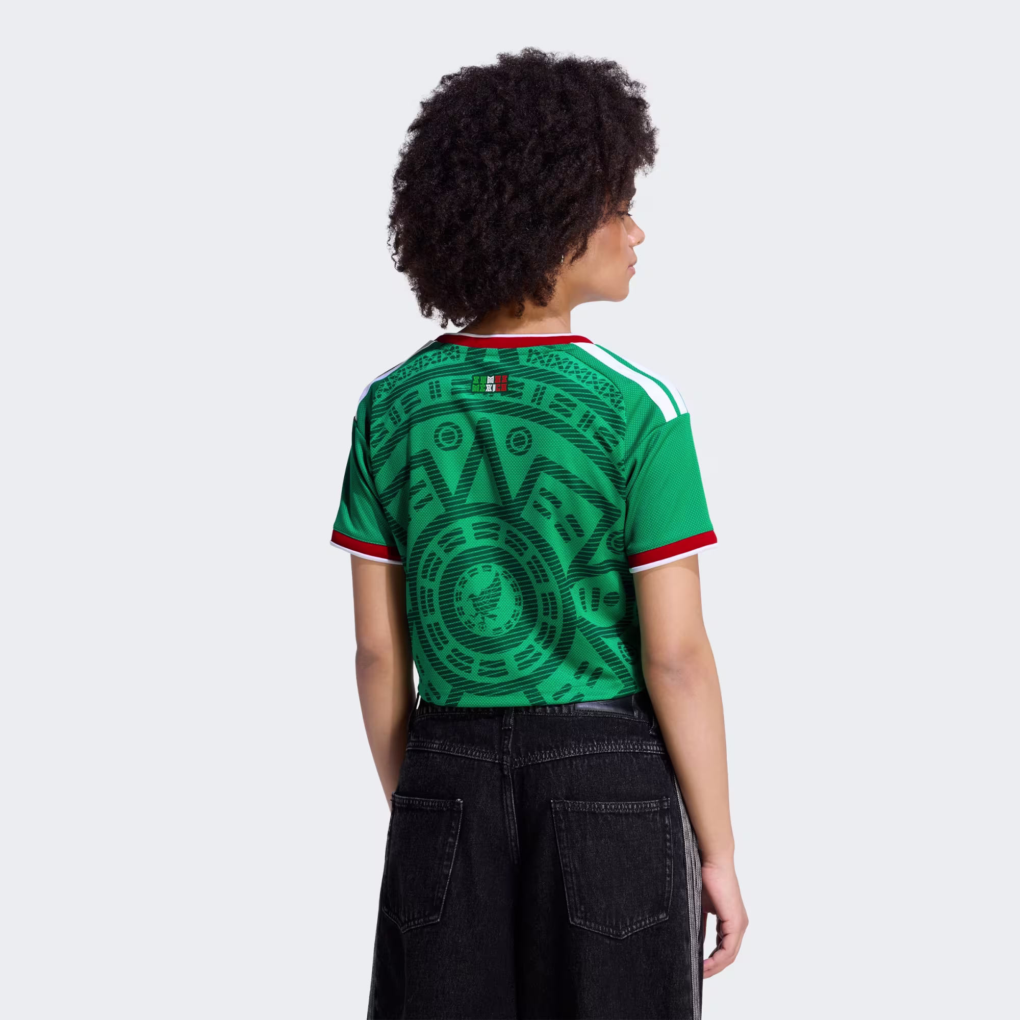 Mexico 26 Home Cropped Jersey
