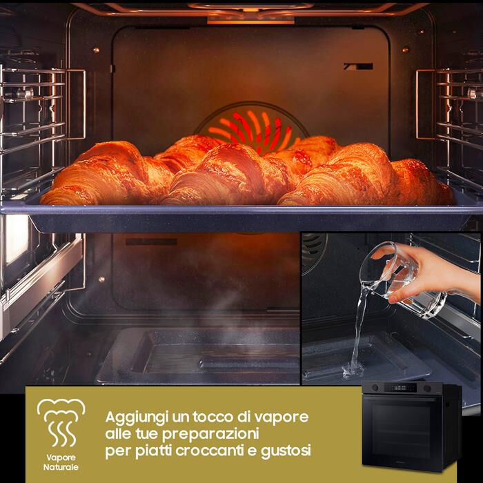 SAMSUNG - Forno incasso elettrico NV7B4440VBB/U5 Classe A+-black inox